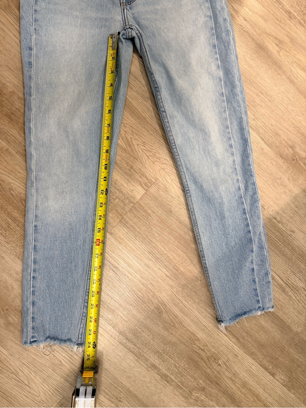 Abercrombie & Fitch Women's Pale Blue High-Rise Skinny Jeans- size 25 - Picture 9 of 10